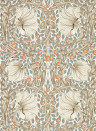 Morris & Co Wallpaper Pimpernel - Linen/ Coral