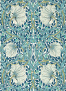 Morris & Co Wallpaper Pimpernel - Cobalt/ Mineral