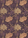 Morris & Co Wallpaper Windrush - Aubergine/ Wine