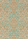 Harlequin Wallpaper Hansha - Paprika/ Teal