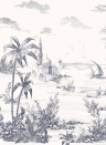 Isidore Leroy Wallpaper Vues d'Orient - Bleu Panel A