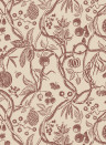 Sandberg Papier peint Tree of Life - Burgundy
