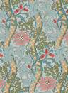 Morris & Co Carta da parati Cornflower - Rose/ Woad