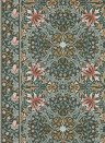 Morris & Co Carta da parati Walthamstow - Forest/ Teal