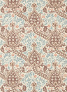 Morris & Co Carta da parati Persian Tulip - Umber/ Mineral Blue
