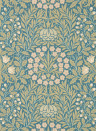 Morris & Co Carta da parati Daisy & Oak - Powder Blue/ Blush