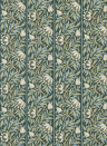 Morris & Co Carta da parati Peony Trellis - Bayleaf/ Slate
