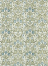 Morris & Co Wallpaper Oak & Blossom - Thyme/ Woad