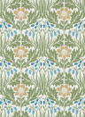 Morris & Co Tapete Woodbell & Anemone - Woad/ Nettle