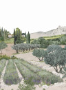 Isidore Leroy Papier peint panoramique Provence - Printemps Panel B