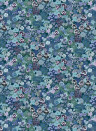 Isidore Leroy Wallpaper Champs Fleuris - Bleu