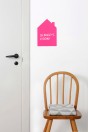 Wallsticker Mini House von ferm LIVING - neon pink
