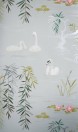 Nina Campbell Wallpaper Swan Lake Gray