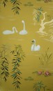Nina Campbell Papier peint Swan Lake - Mustard