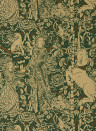Sanderson Wallpaper Aurelias Grail - Gobelin Green/ Bronze