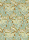 Morris & Co Papier peint Laceflower - Tobacco/ Pistachio