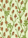 Morris & Co Wallpaper Monkshood - Tangerine/ Sage