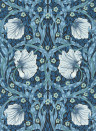 Morris & Co Papier peint Pimpernel - Midnight/ Opal