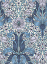 Morris & Co Carta da parati Spring Thicket - Indigo/ Lilac