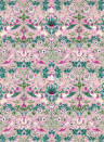 Morris & Co Wallpaper Strawberry Thief - Miami Strip