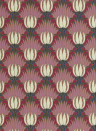 Morris & Co Papier peint Tulip & Bird - Amaranth/ Blush