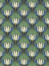 Morris & Co Wallpaper Tulip & Bird - Goblin Green/ Raven