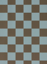 Harlequin Wallpaper Blenets Check - Atlantic/ Chocolate