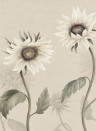 Sandberg Mural Sunflowers - White