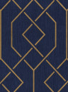 Coordonne Papier peint Trellis - Ultramarine