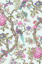 Tapete Fontainebleau von Cole & Son - Rose & Duck Egg