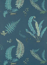 GP & J Baker Tapete Ferns - Indigo/ Teal