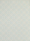 GP & J Baker Wallpaper Langdale Trellis - Soft Aqua