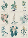 Sandberg Carta da parati panoramica Flora - Blue