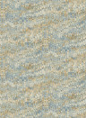 Mulberry Home Wallpaper End Paper - Blue/ Sand