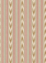 Mulberry Home Wallpaper Newport Stripe - Old Red/ Sand