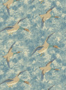 Mulberry Home Wallpaper Forest Ducks - Blue