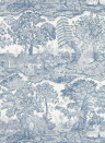 Sanderson Wallpaper Highgrove Toile - Tetbury Blue