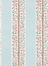 Sanderson Wallpaper Pergola Stripe - Mineral Blue & Wisteria