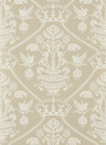Sanderson Wallpaper Highgrove Damask - Gritstone