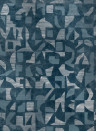 Coordonné Papier peint panoramique Woodblock - Silver