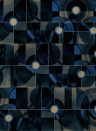 Coordonné Mural Diagrams - Gold