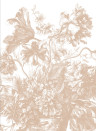 KEK Amsterdam Wandbild Engraved Flowers Uyterlinde - Nude 195 cm