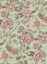 Clarke & Clarke Wallpaper Barmeri - Sage/ Blush
