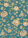 Clarke & Clarke Wallpaper Barmeri - Spice Teal