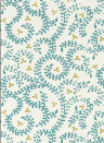 Clarke & Clarke Papier peint Buta - Teal