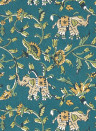 Clarke & Clarke Wallpaper Hathi - Teal