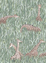 Josephine Munsey Tapete Giraffes - Aqua