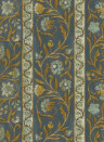 Josephine Munsey Tapete Potter Stripe - Blue and Olive