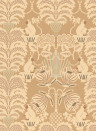 Majvillan Papier peint Hello Monkey - Camel Brown