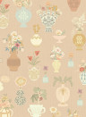 Majvillan Wallpaper Floral Daiquiri - Blush Terra
